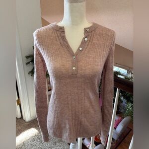 Madewell Women's Lightweight Alpaca Madison Henley Pullover